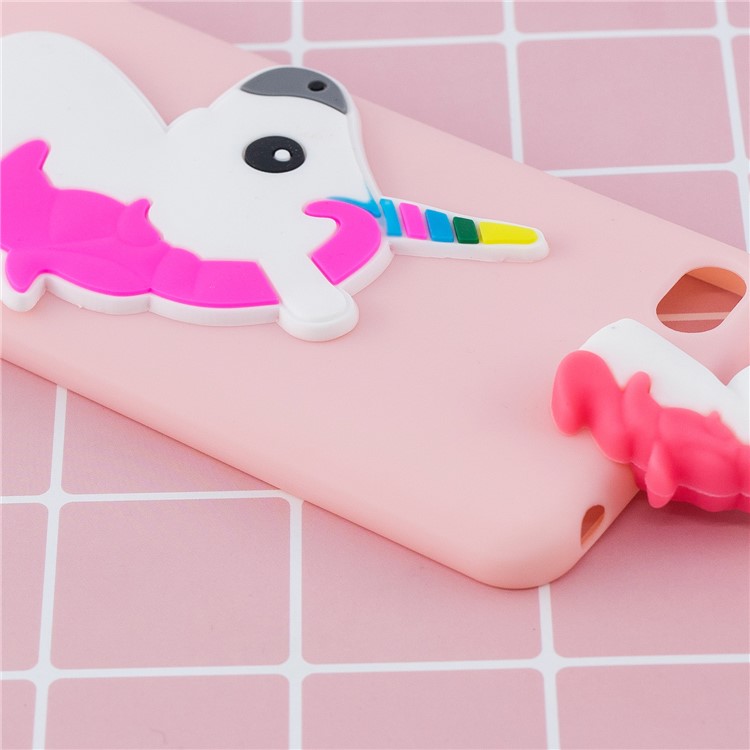 3D Pattern TPU Gel Protective Case for Xiaomi Redmi Go - Unicorn-10