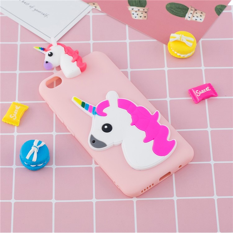 3D Pattern TPU Gel Protective Case for Xiaomi Redmi Go - Unicorn-6