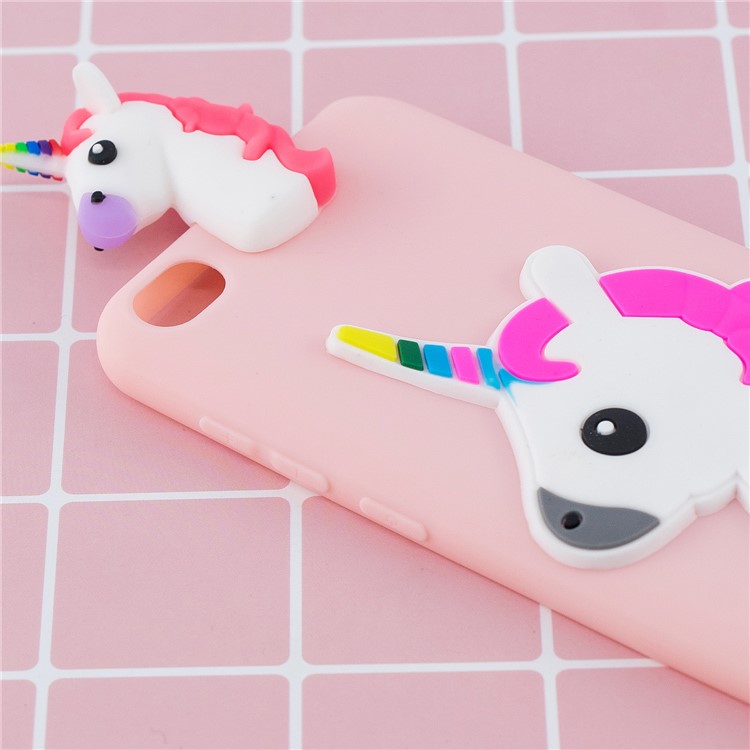 3D Pattern TPU Gel Protective Case for Xiaomi Redmi Go - Unicorn-8