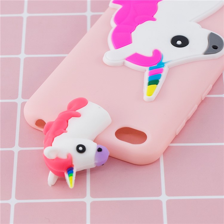 3D Pattern TPU Gel Protective Case for Xiaomi Redmi Go - Unicorn-9