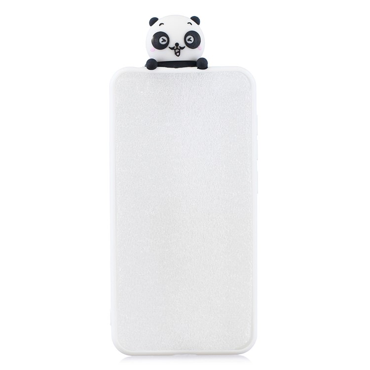 3D Pattern TPU Gel Protective Case for Xiaomi Redmi Go - White/Panda-3