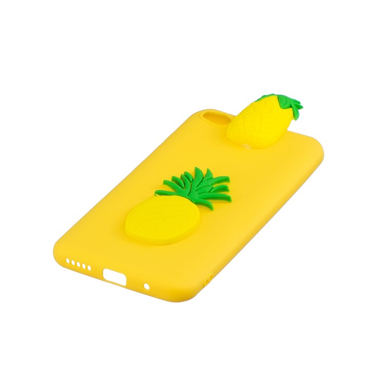 3D Pattern TPU Gel Protective Case for Xiaomi Redmi Go - Pineapple-4