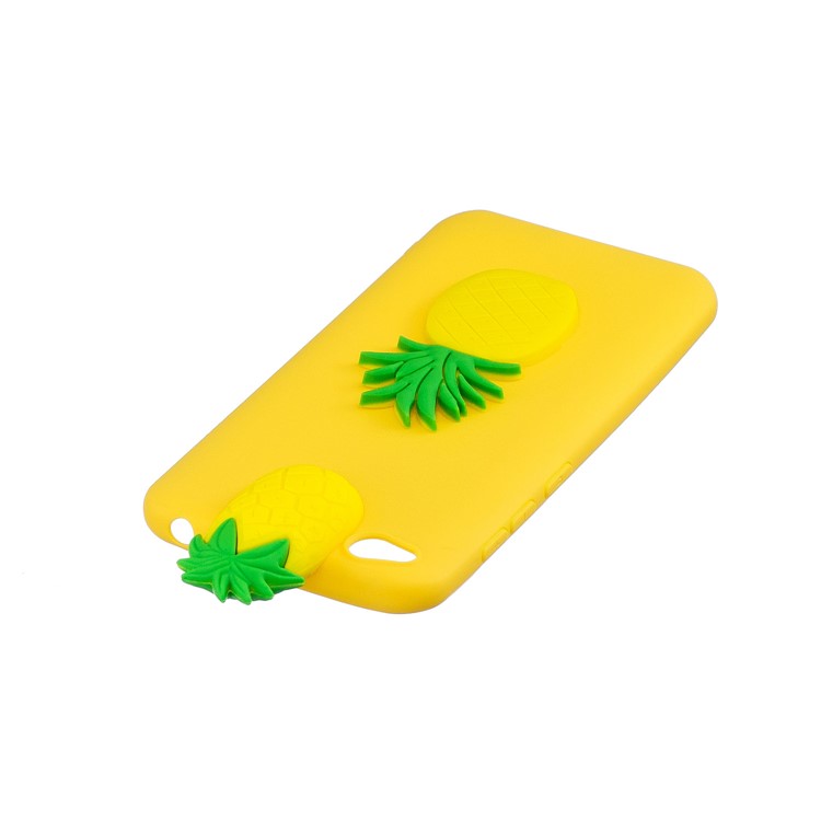 3D Pattern TPU Gel Protective Case for Xiaomi Redmi Go - Pineapple-5