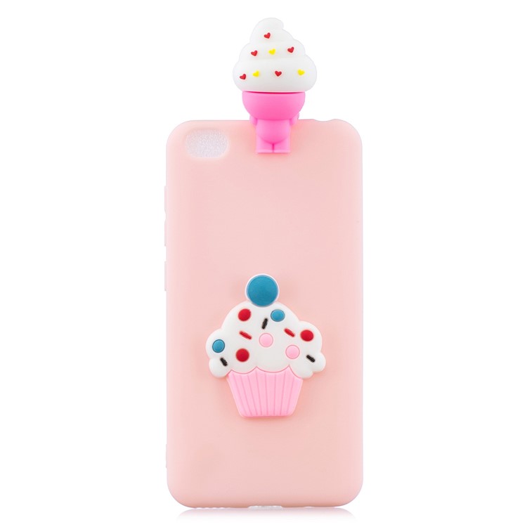 3D Pattern TPU Gel Protective Case for Xiaomi Redmi Go - Ice Cream-2