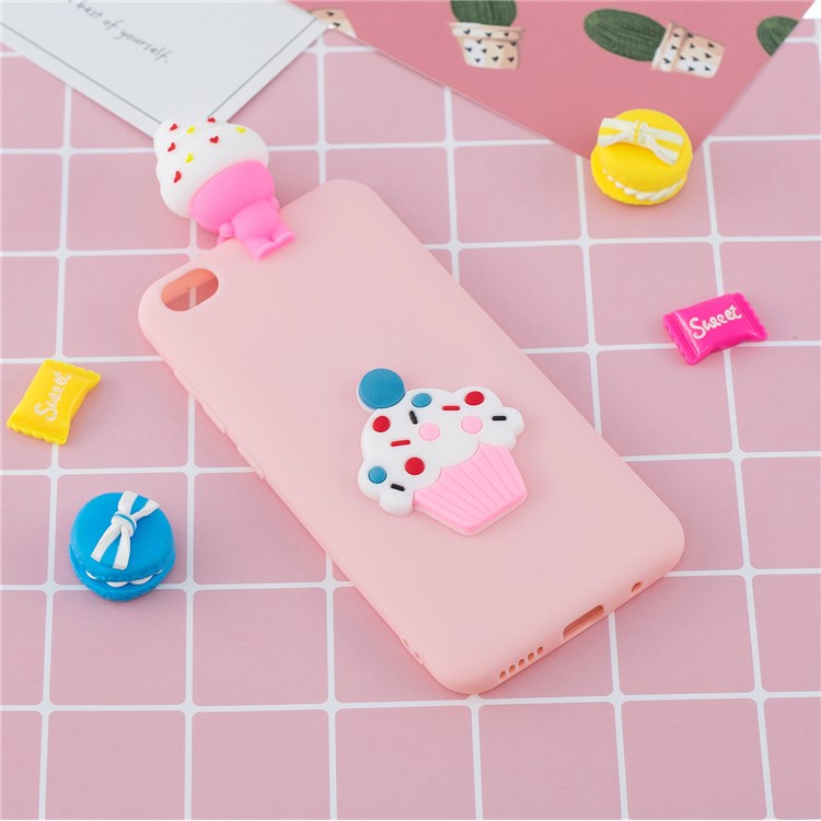 3D Pattern TPU Gel Protective Case for Xiaomi Redmi Go - Ice Cream-6