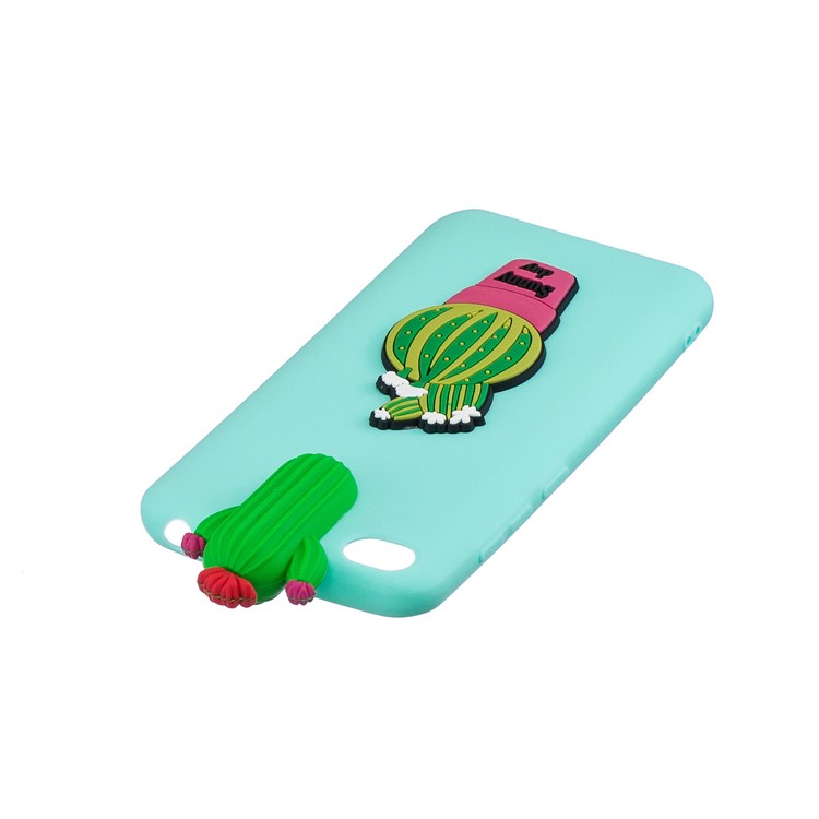 3D Pattern TPU Gel Protective Case for Xiaomi Redmi Go - Cactus-5