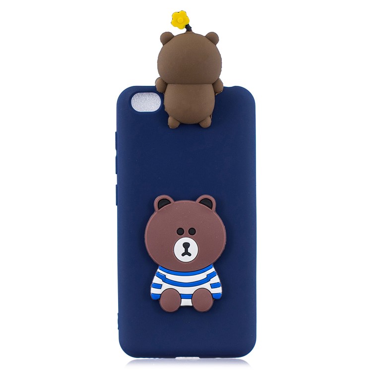 3D Pattern TPU Gel Protective Case for Xiaomi Redmi Go - Bear-2