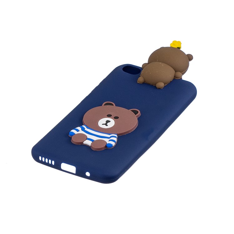 3D Pattern TPU Gel Protective Case for Xiaomi Redmi Go - Bear-4