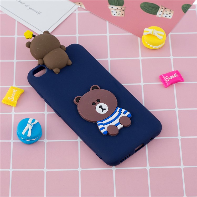 3D Pattern TPU Gel Protective Case for Xiaomi Redmi Go - Bear-6
