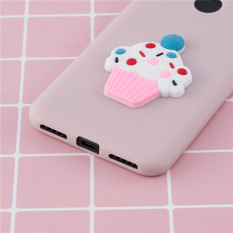 3D Pattern TPU Gel Protective Case for Xiaomi Redmi Note 6 Pro/Mi A2 Lite - Ice Cream-7