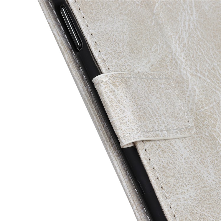 Crazy Horse Vintage Leather Wallet Case for Xiaomi Black Shark 2 - White-5