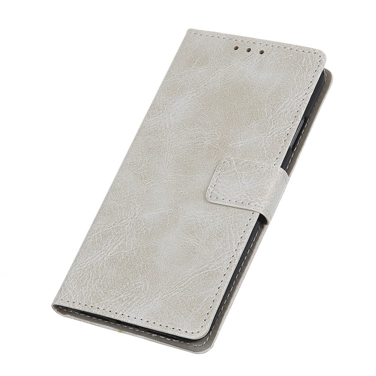 Crazy Horse Vintage Leather Wallet Case for Xiaomi Black Shark 2 - White-6