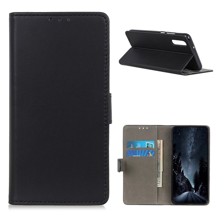 PU Leather Wallet Phone Case with Stand for Xiaomi Black Shark 2 - Black-1