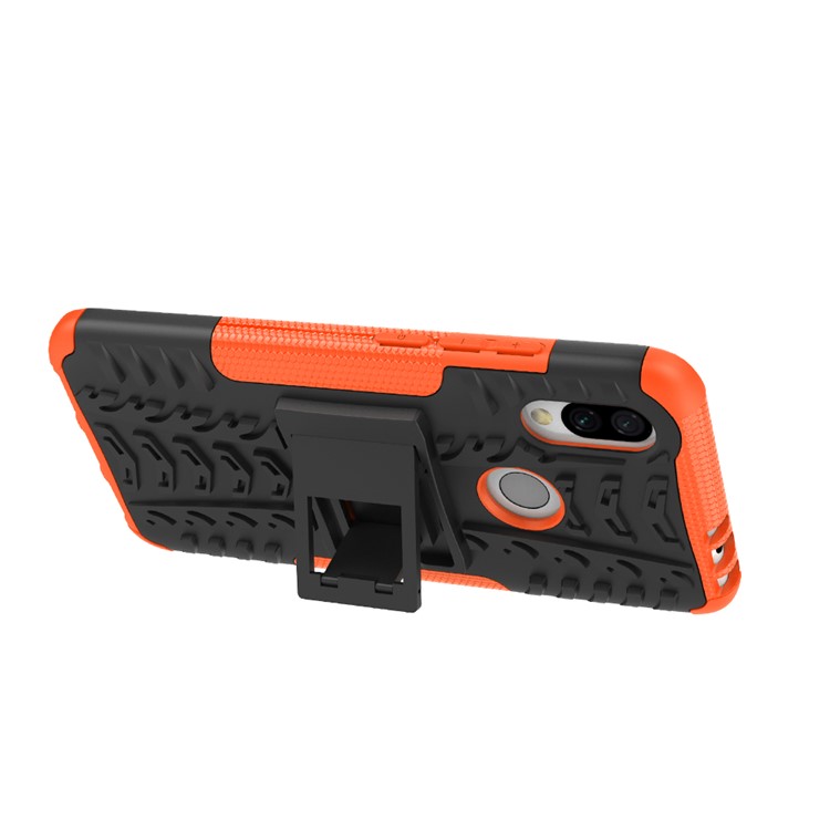 Cool Tyre Kickstand PC + TPU Hybrid Case for Xiaomi Redmi 7 / Redmi Y3 - Orange-4