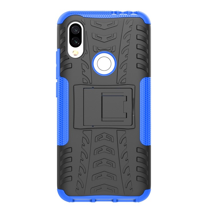 Cool Tyre Kickstand PC + TPU Hybrid Case for Xiaomi Redmi 7 / Redmi Y3 - Blue-2