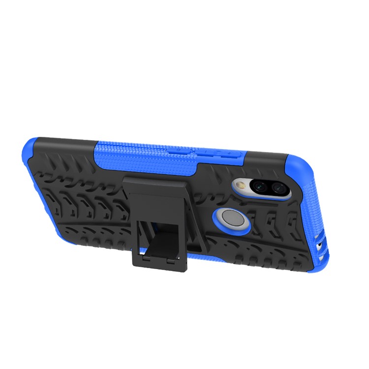 Cool Tyre Kickstand PC + TPU Hybrid Case for Xiaomi Redmi 7 / Redmi Y3 - Blue-4