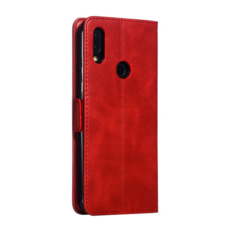 Leather Wallet Stand Case for Xiaomi Redmi Note 7 / Note 7 Pro (India) - Red-5