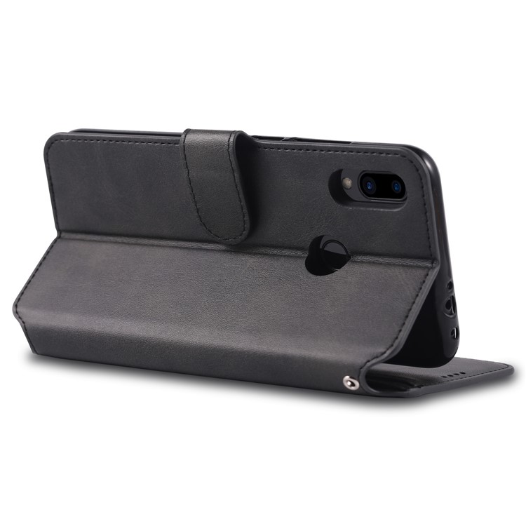 AZNS Leather Wallet Stand Phone Cover for Xiaomi Redmi 7/Redmi Y3 - Black-5