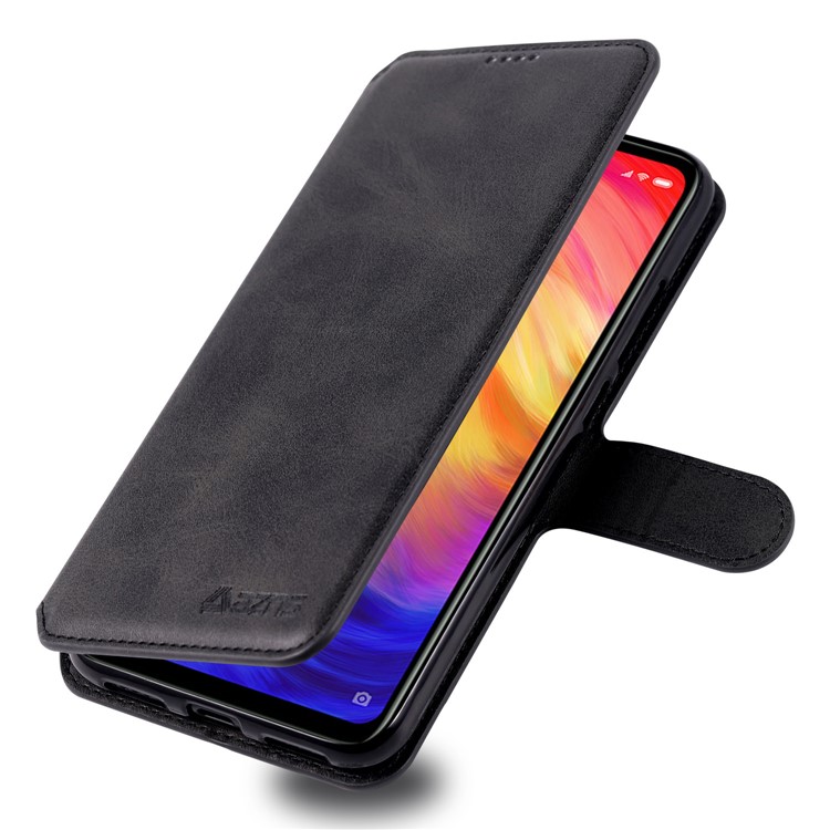 AZNS Leather Wallet Stand Phone Cover for Xiaomi Redmi 7/Redmi Y3 - Black-7