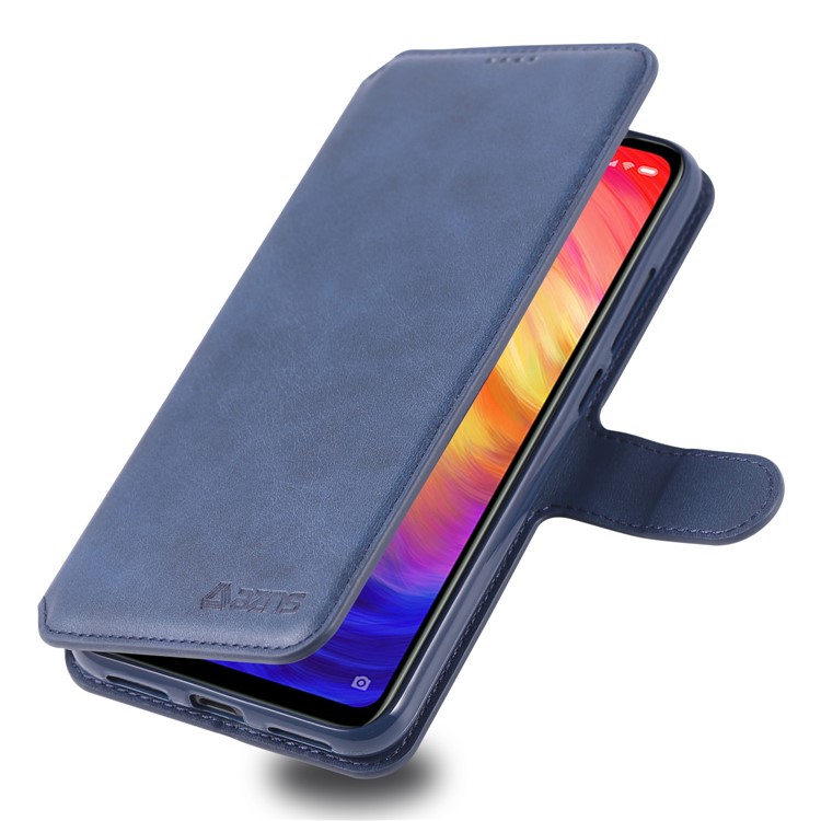 AZNS Leather Wallet Stand Phone Cover for Xiaomi Redmi 7/Redmi Y3 - Blue-7