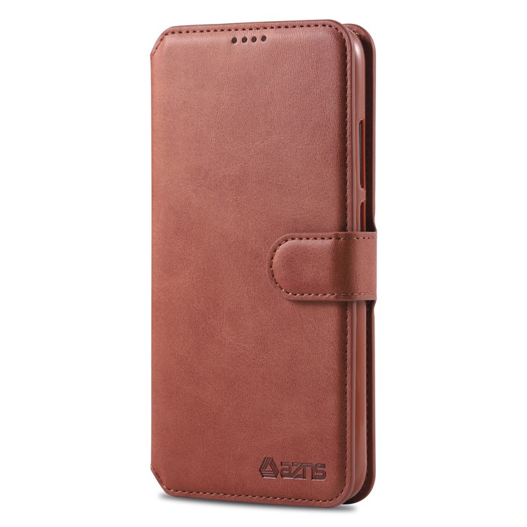 AZNS Leather Wallet Stand Phone Cover for Xiaomi Redmi 7/Redmi Y3 - Brown-2