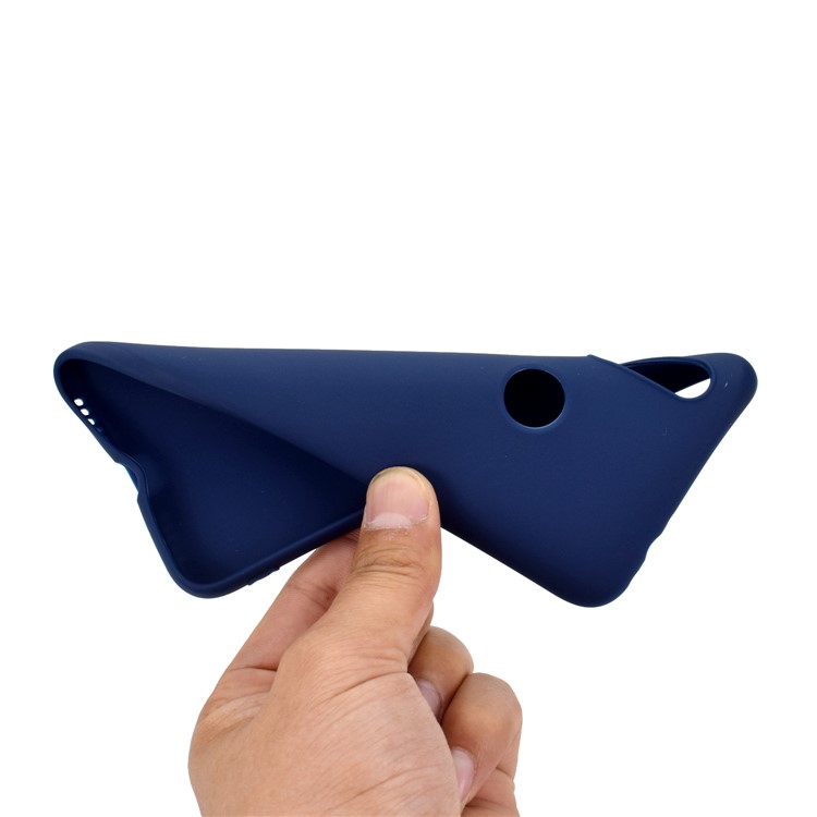 Soft Frosted TPU Case for Xiaomi Redmi 7 - Dark Blue-4