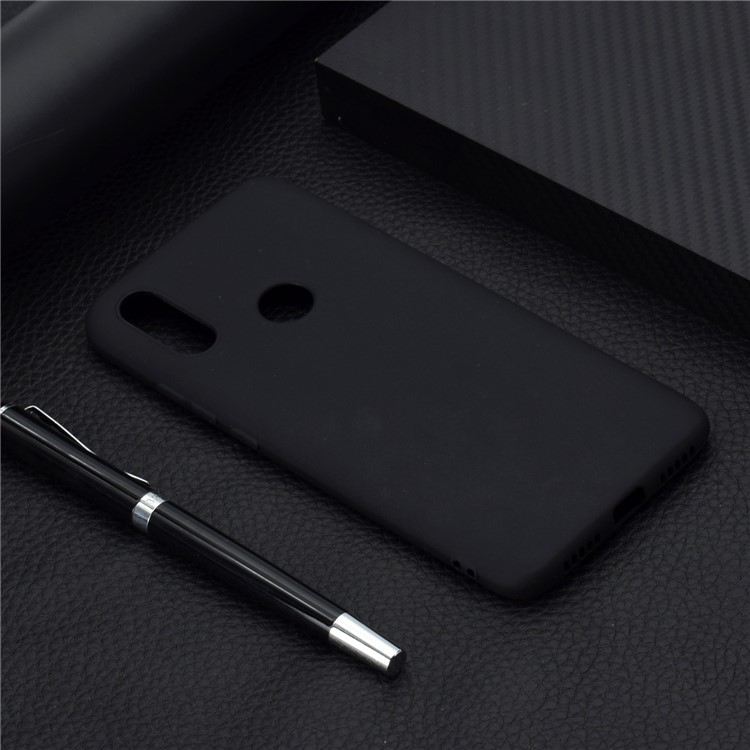 Custodia TPU Glassata Morbida Per Xiaomi Redmi 7 - Nero