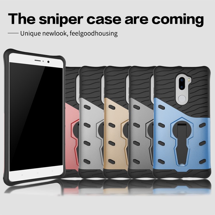Armor PC + TPU Hybrid Case with Kickstand for Xiaomi Mi 5s Plus - Silver-12