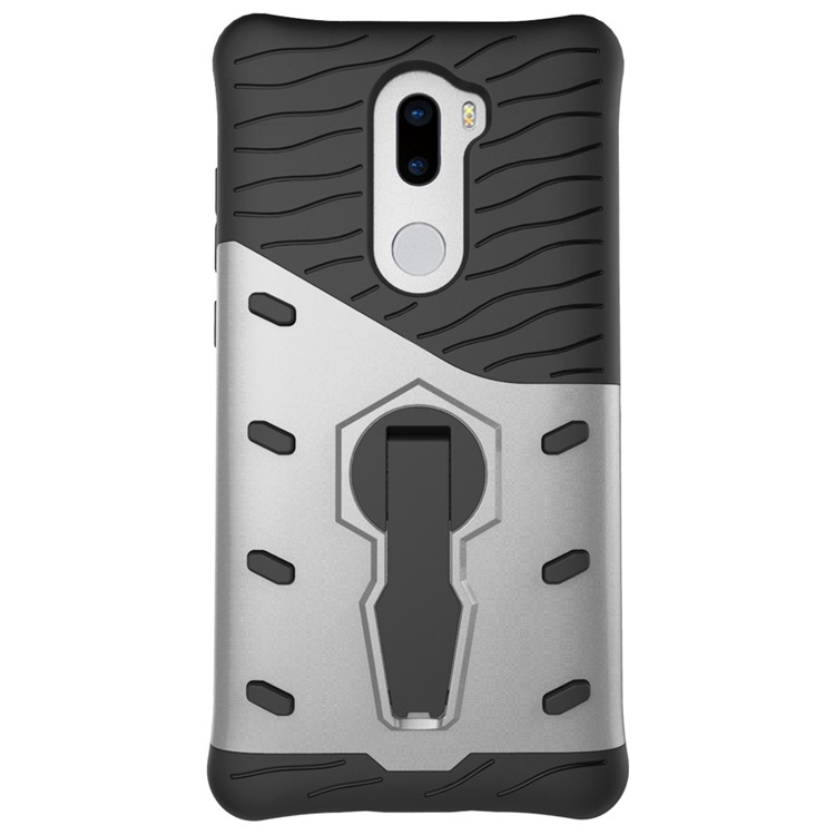Armor PC + TPU Hybrid Case with Kickstand for Xiaomi Mi 5s Plus - Silver-3