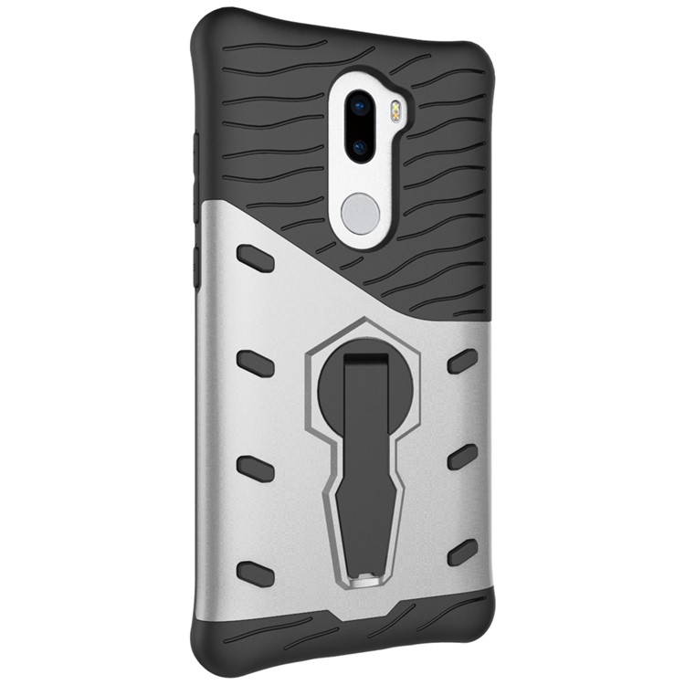 Armor PC + TPU Hybrid Case with Kickstand for Xiaomi Mi 5s Plus - Silver-4