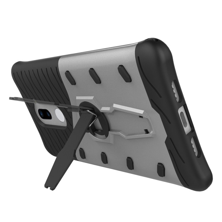 Armor PC + TPU Hybrid Case with Kickstand for Xiaomi Mi 5s Plus - Silver-6
