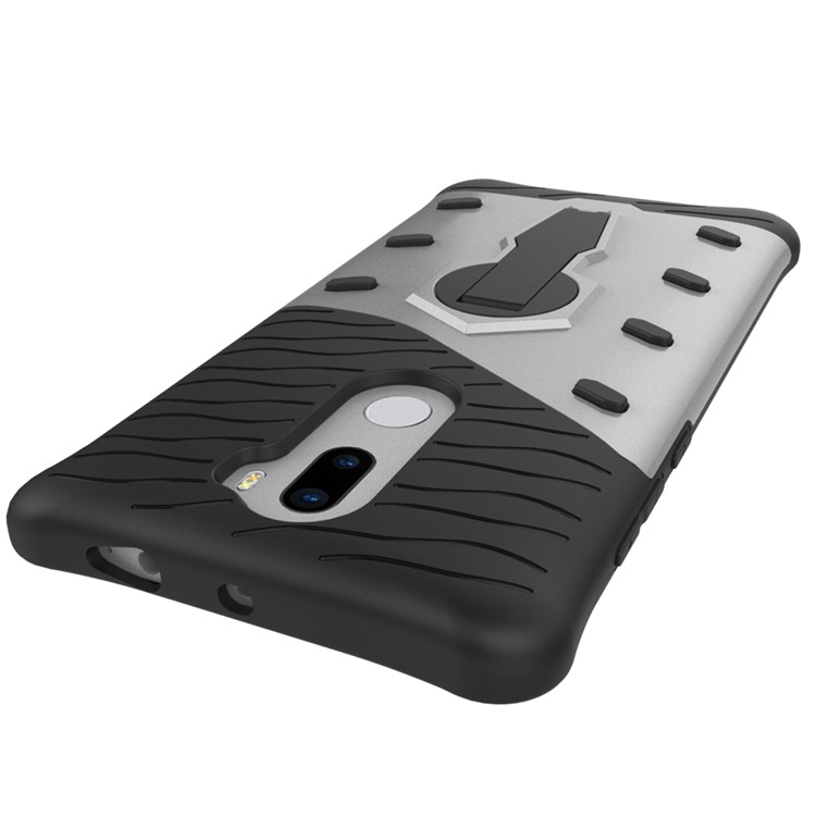 Armor PC + TPU Hybrid Case with Kickstand for Xiaomi Mi 5s Plus - Silver-8