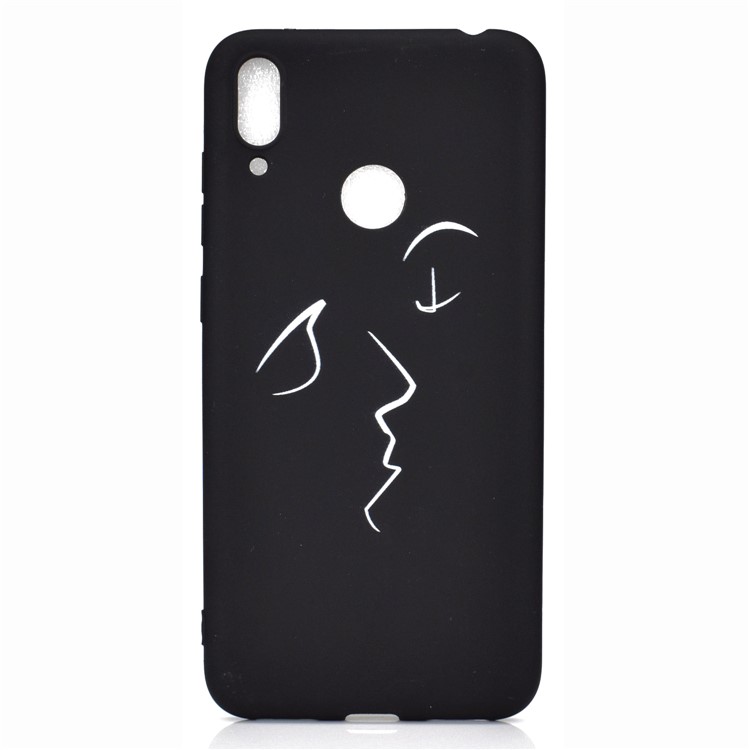 Pattern Printing Matte TPU Case for Xiaomi Redmi Note 7S / Note 7 / Note 7 Pro (India) - Abstract Face-2