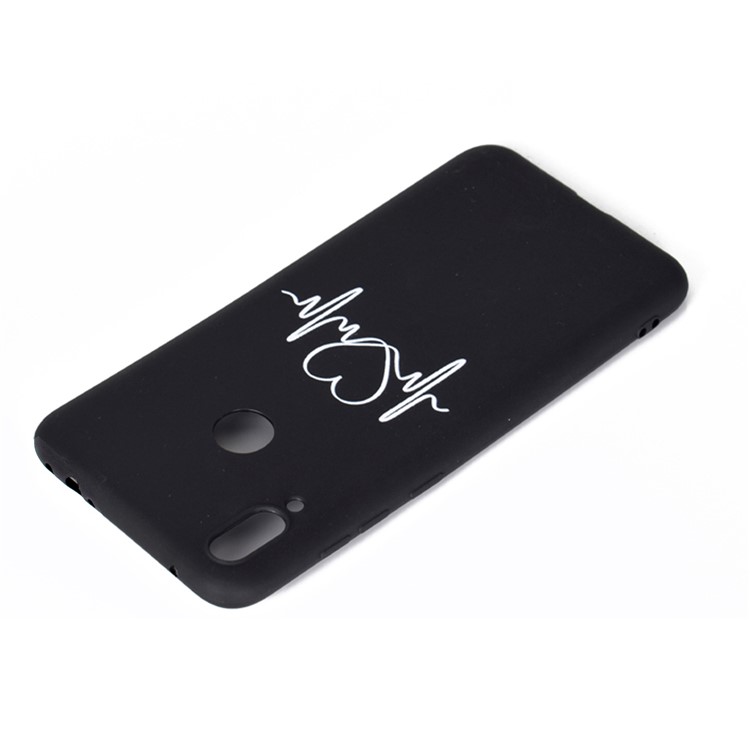Pattern Printing Matte TPU Case for Xiaomi Redmi Note 7S / Note 7 / Note 7 Pro (India) - Heart-3