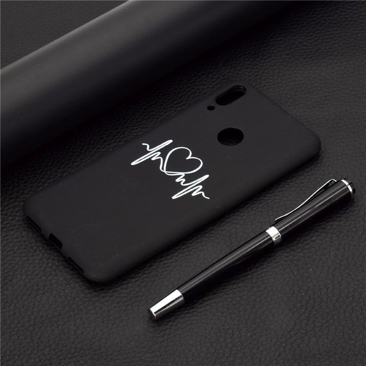 Pattern Printing Matte TPU Case for Xiaomi Redmi Note 7S / Note 7 / Note 7 Pro (India) - Heart-6