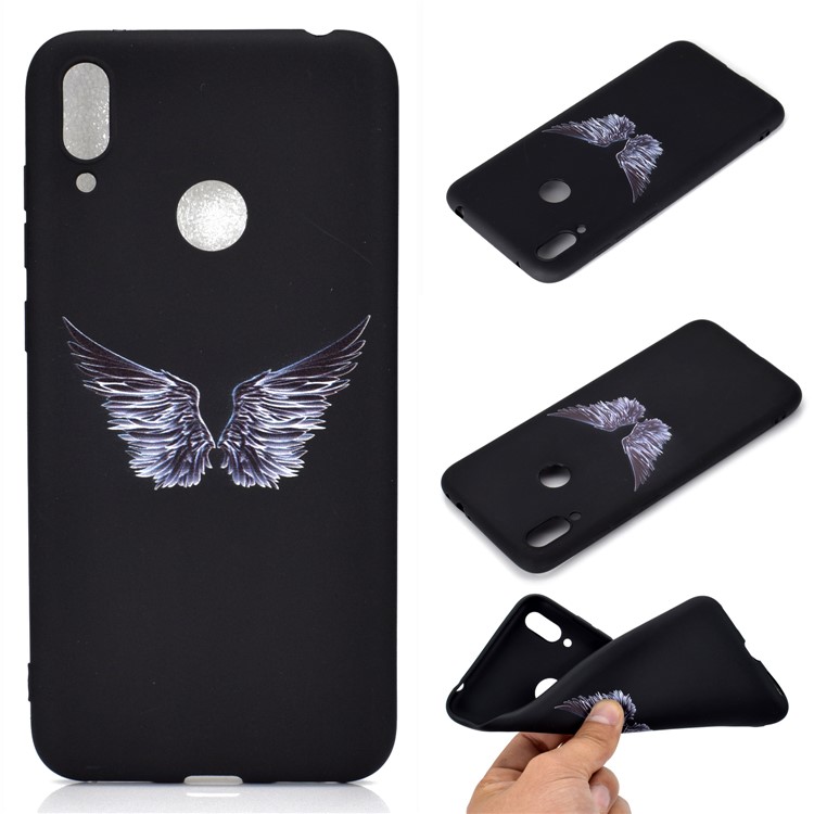 Pattern Printing Matte TPU Case for Xiaomi Redmi Note 7S / Note 7 / Note 7 Pro (India) - Wings-1