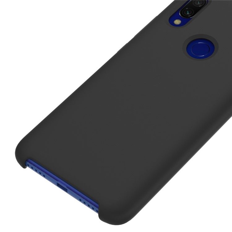 Rubberized Silky Silicone Case for Xiaomi Redmi 7 - Black-3