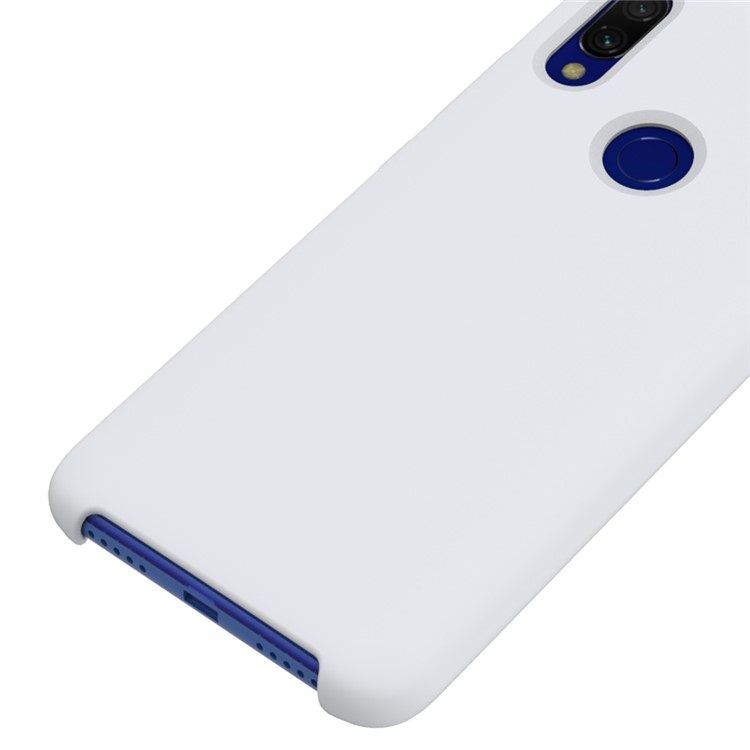 Rubberized Silky Silicone Case for Xiaomi Redmi 7 - White-3