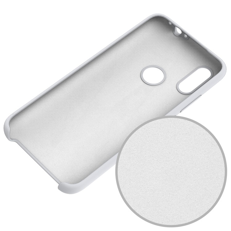 Rubberized Silky Silicone Case for Xiaomi Redmi 7 - White-4