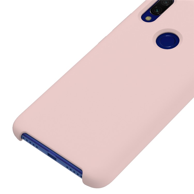 Rubberized Silky Silicone Case for Xiaomi Redmi 7 - Pink-3
