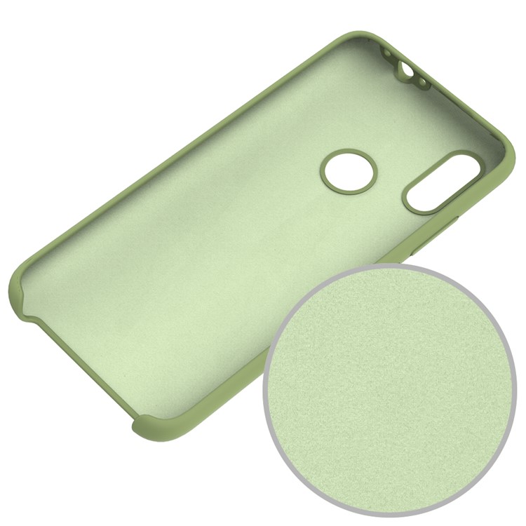 Rubberized Silky Silicone Case for Xiaomi Redmi 7 - Green-4
