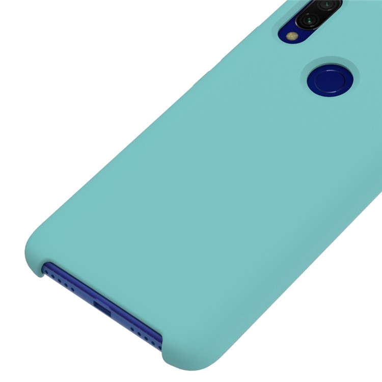 Rubberized Silky Silicone Case for Xiaomi Redmi 7 - Blue-3