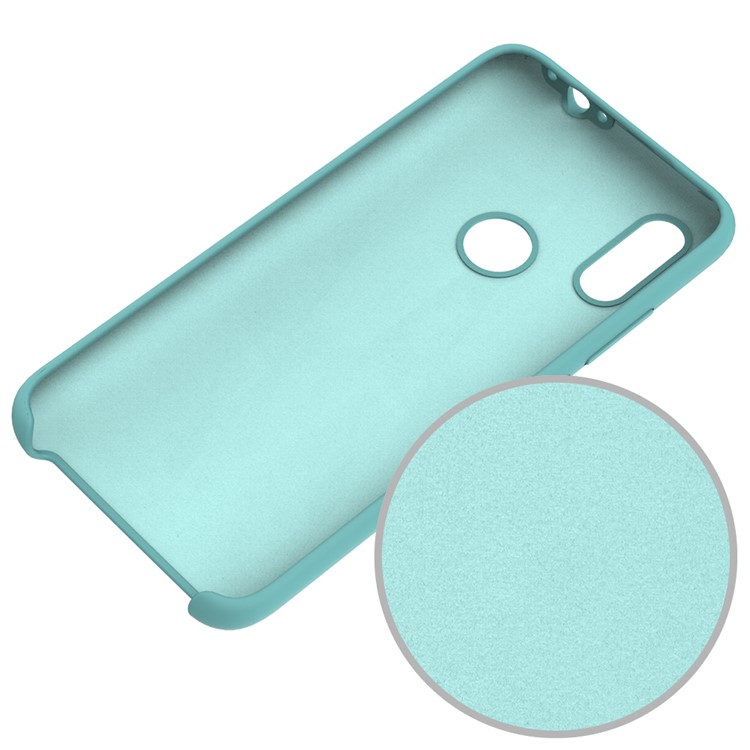 Rubberized Silky Silicone Case for Xiaomi Redmi 7 - Blue-4
