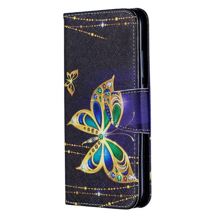 For Xiaomi Redmi 7 Pattern Printing Leather Stand Wallet Case - Colorized Butterfly-2