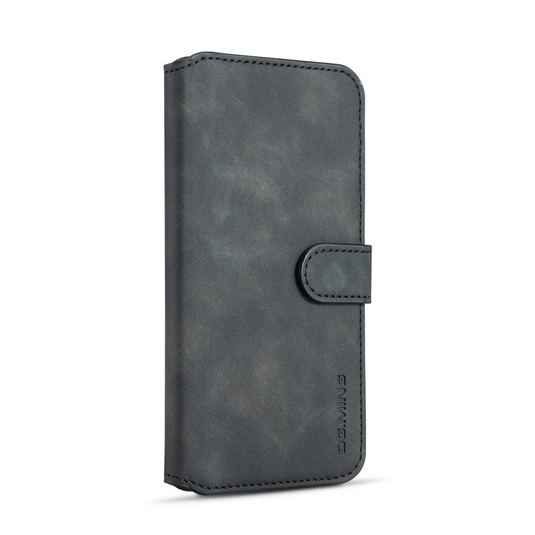 DG.MING Retro Style Leather Wallet Stand Case for Xiaomi Mi 9 SE - Black-2