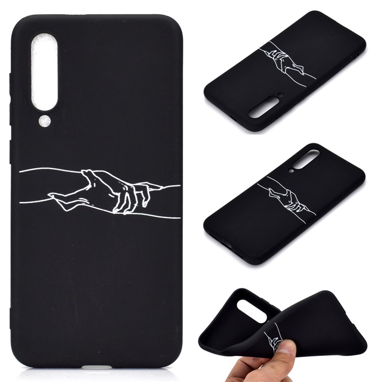 Pattern Printing Matte TPU Case for Xiaomi Mi 9 SE - Hand in Hand-1