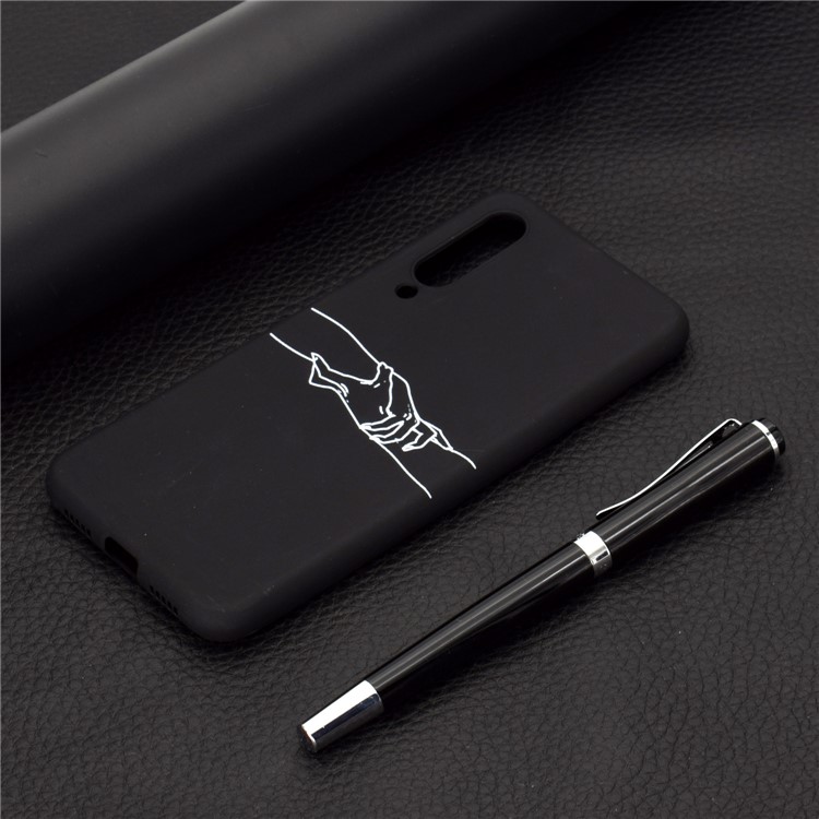 Pattern Printing Matte TPU Case for Xiaomi Mi 9 SE - Hand in Hand-6