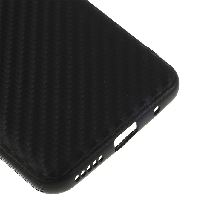Carbon Fiber Brushed TPU Casing for Xiaomi Redmi Go - Black-5