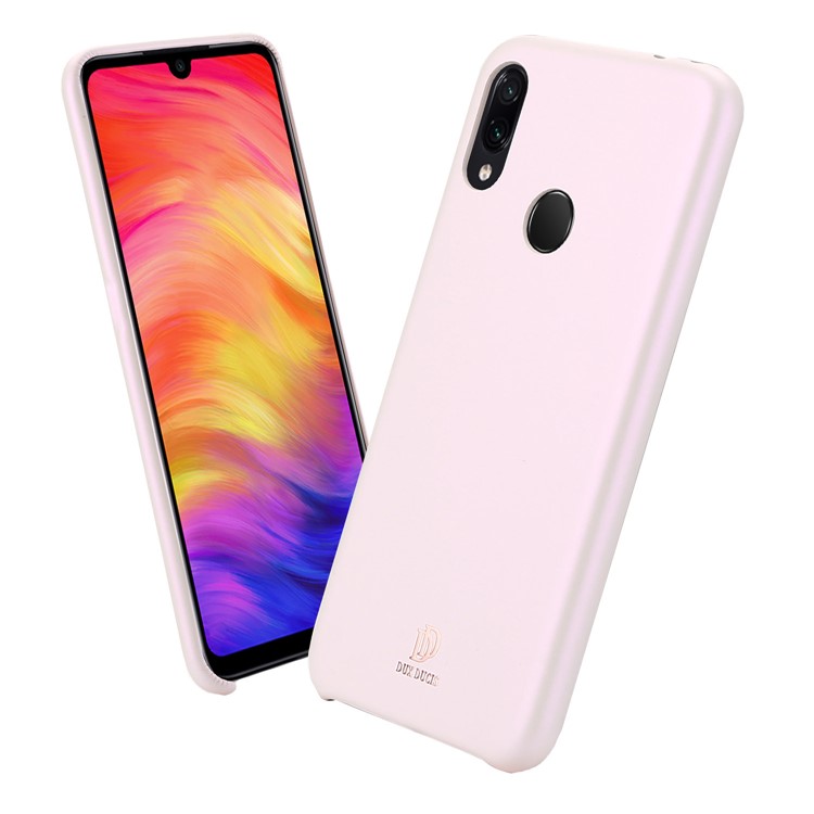 DUX DUCIS Skin Lite Series PU Leather Coated PC Back Case for Xiaomi Redmi Note 7 / Redmi Note 7 Pro (India) / Redmi Note 7S - Pink