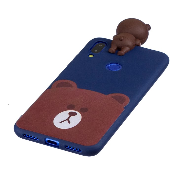 3D Cute Doll Pattern Printing TPU Case for Xiaomi Redmi Note 7 / Note 7 Pro (India) / Note 7S - Bear-4